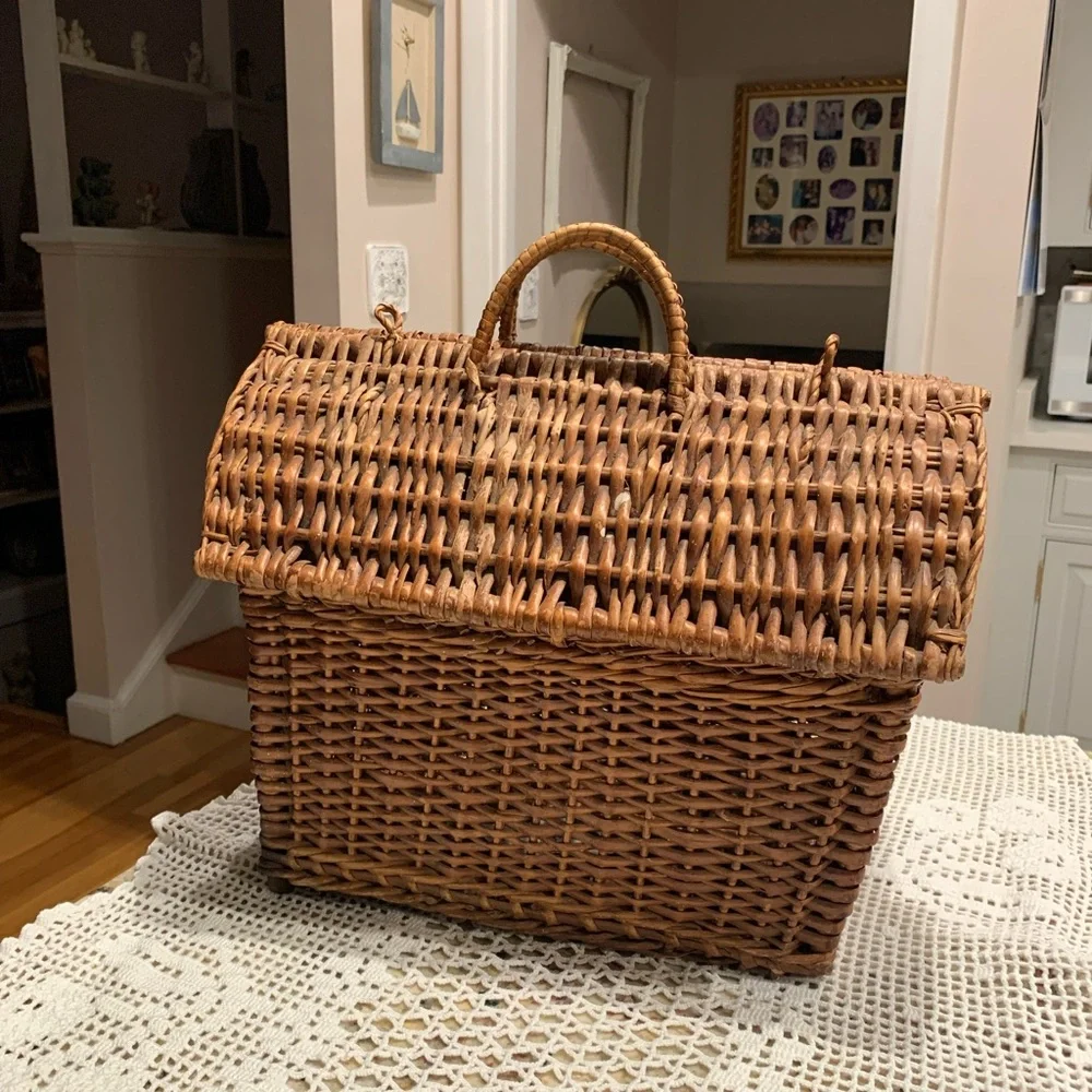 Vintage Large Wicker basket